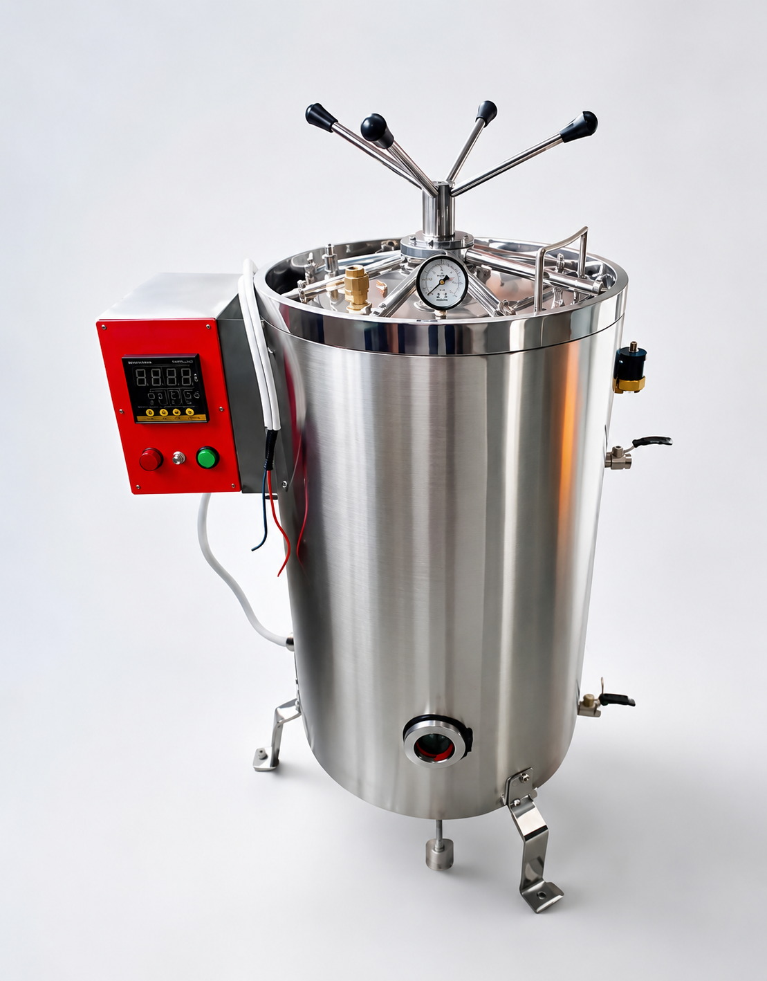Vertical Autoclave Manufacturer in Noida – triple valve vertical steam sterilizer by GS Enterprises